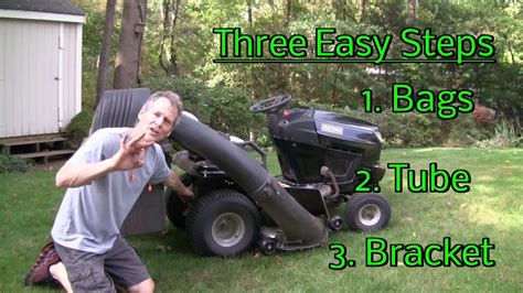 lawn mower bag attachment instructions